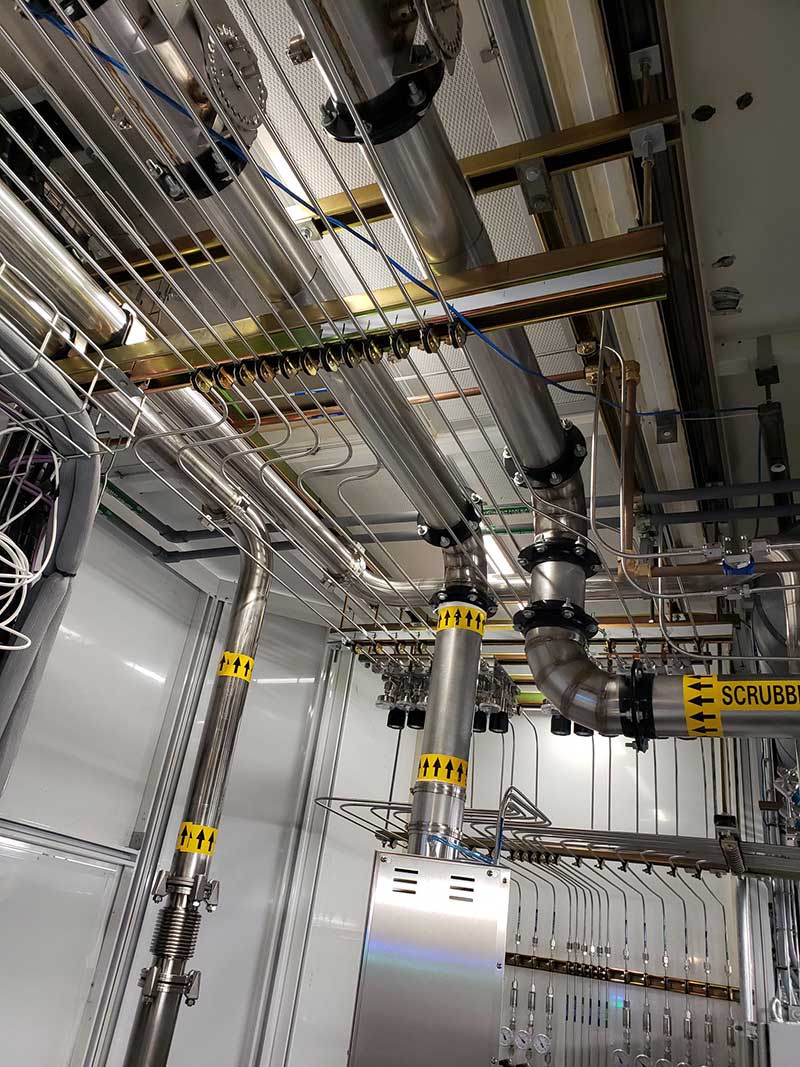 Anderson Systems outdoor process equipment installation for a semiconductor or biotech client